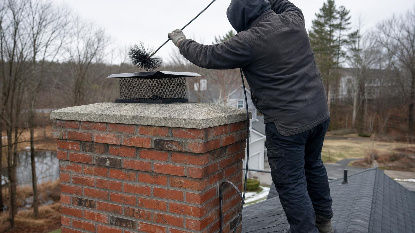 Practical chimney sweep & inspection in Foxboro